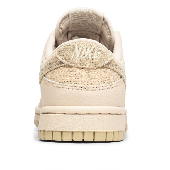 Nike Dunk Low 'Woven Sanddrift' Sneakers Fabric Woven Tan Nike Shoes - Picture 10 of 15